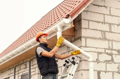 Pose et remplacement de gouttières à Portes